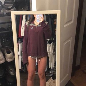PINK maroon quarter zip